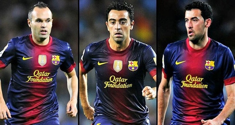 Tam giác "ma thuật" tại hàng tiền vệ, nơi mọi đợt tấn công của Barca thời hoàng kim được khởi nguồn và điều tiết